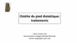 Ostéite du pied diabétique: traitements