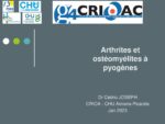 ARTHRITES ET OSTEOMYELITES A PYOGENES