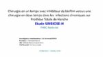 Chirurgie en 1 temps avec inhibiteur de biofilm vs chirurgie en 2 temps dans les infections chroniques sur PTH : Etude SINBIOSE-H