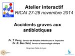 Atelier interactif : Accidents graves aux antibiotiques