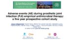 Adverse events (AE) during prosthetic joint infection (PJI) empirical antimicrobial therapy : a five year prospective cohort study