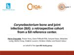 Corynebacterium bone and joint infection (BJI): a retrospective cohort from a BJI reference center