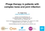 Phage therapy in patients with complex bone and joint infection