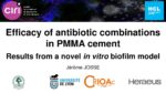 Efficacy of antibiotic combinations in PMMA cement : results from a novel in vitro biofilm model
