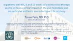 In patients with BJI, 6 and 12 weeks of antimicrobial therapy seems to have a similar impact on the gut microbiota and no particular antibiotic seems to impact its recovery