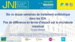 Six Vs. 12 semaines de traitement antibiotique dans les IOA : pas de différence en terme d’impact sur le microbiote intestinal