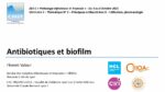 Antibiotiques et biofilm