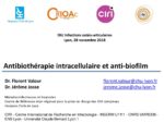 Activité intracellulaire et antibiofilm des antibiotiques