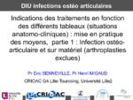 Les indications des traitements en fonction des différents tableaux (Partie 1)