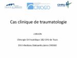 Cas clinique de traumatologie