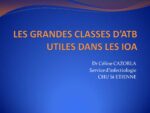 Les grandes classes d’antibiotiques utiles dans les infections osseuses