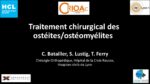 Traitement chirurgical des ostéites/ostéomyélites