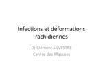 Infection en chirurgie de déformation rachidienne