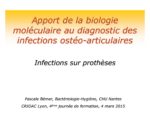 Apport de la biologie moléculaire dans le diagnostic des IOA