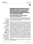 Pathophysiological Mechanisms of Staphylococcus Non-aureus Bone and Joint Infection: Interspecies Homogeneity and Specific Behavior of S. pseudintermedius