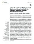 Interaction Between Staphylococcal Biofilm and Bone: How Does the Presence of Biofilm Promote Prosthesis Loosening?