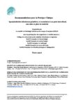 Recommandations sur les spondylodiscites datant de 2007 (texte court)