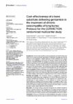 Cost-effectiveness of a bone substitute delivering gentamicin in the treatment of chronic osteomyelitis of long bones: Protocol for the CONVICTION randomized multicenter study