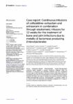 Case report: Continuous infusions of ceftazidime-avibactam and aztreonam in combination through elastomeric infusors for 12 weeks for the treatment of bone and joint infections due to metallo-β-lactamase producing Enterobacterales
